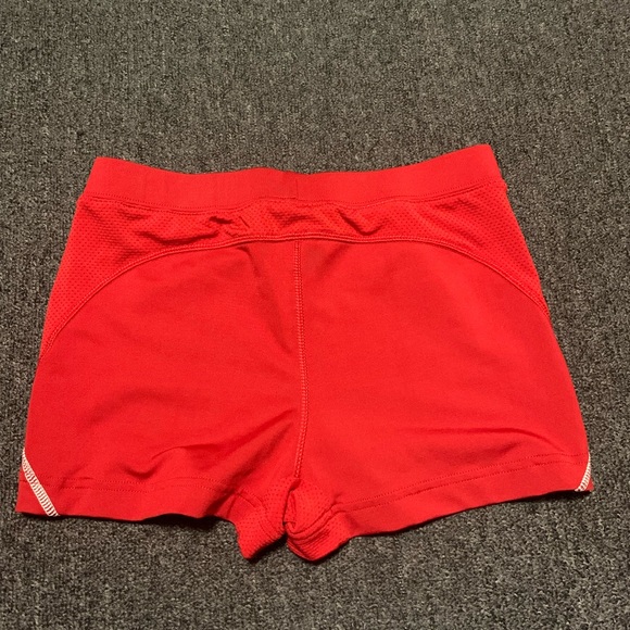 Adidas red athletic shorts M - Picture 2 of 3